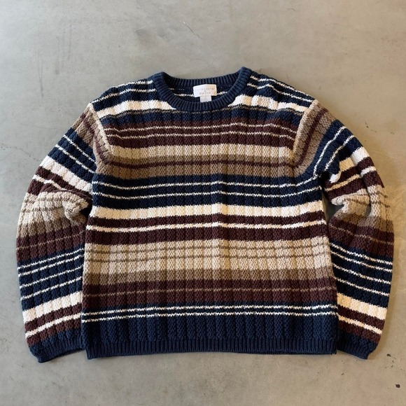 Sweaters - Vintage Christopher & banks striped knit pattern pullover sweater